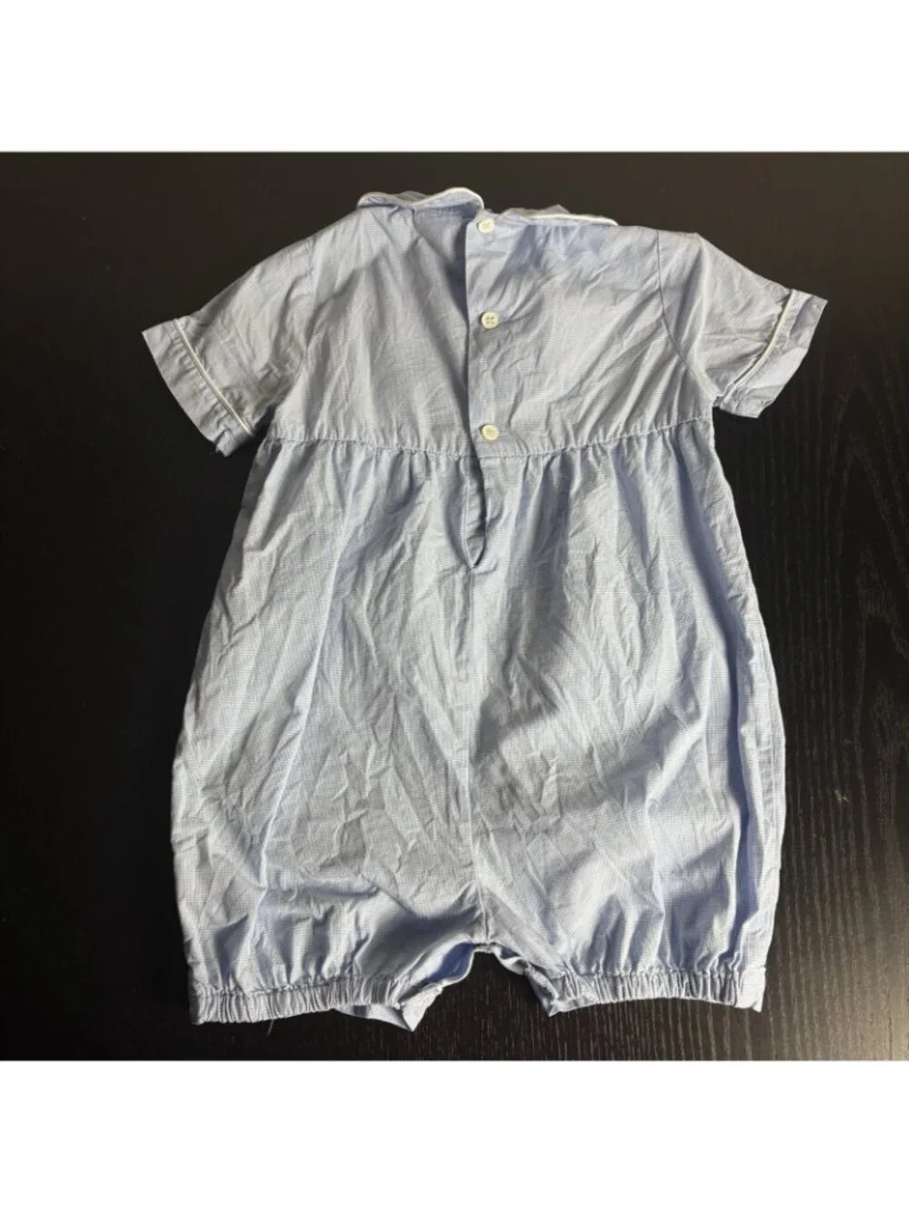 Vintage Orient Expressed Baby Boy 18M PETER RABBIT Blue One-Piece Bubble Romper